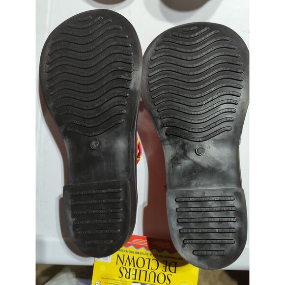 Lot‎ Of 3 Clown Shoes Adult One Size Fits Most Red Blue Yellow Bowtie - Picture 4 of 4